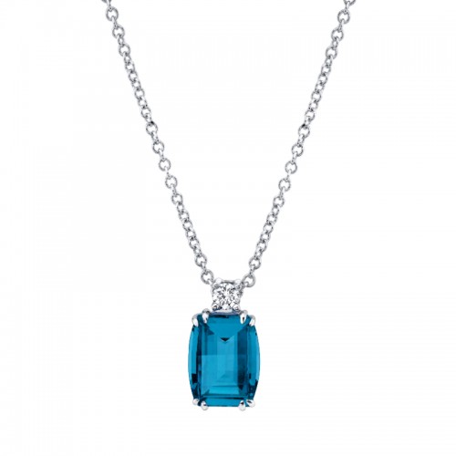 London Blue Topaz Pendant