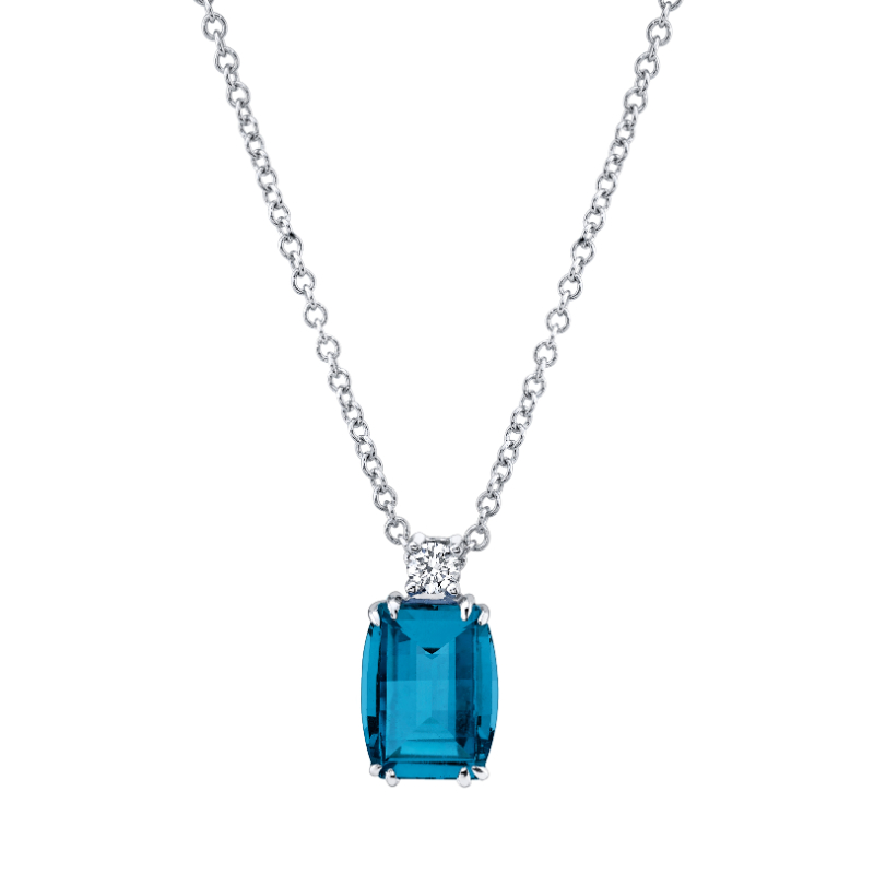 London Blue Topaz Pendant