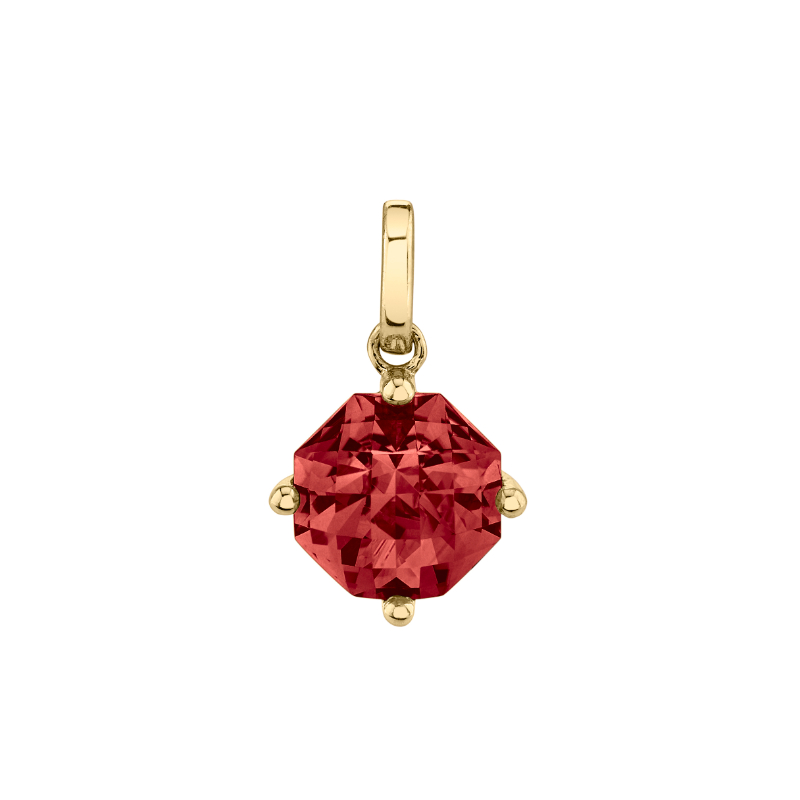 Gold and Garnet Pendant