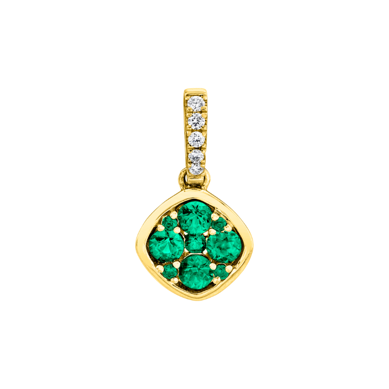 Emerald Cluster Pendant