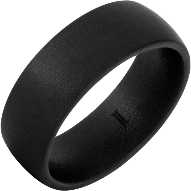 Black Diamond Ceramic - Ring With Military Sandblast Finish