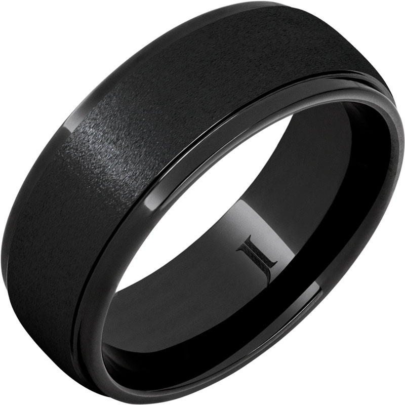 Black Diamond Ceramic™ Ring With Stone Finish