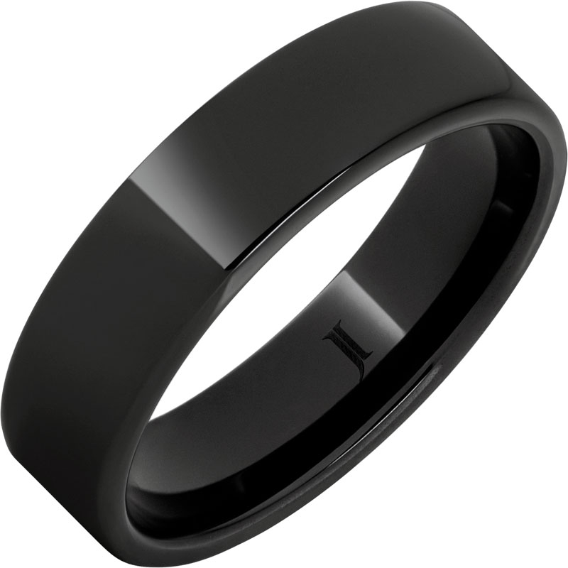 Black Diamond Ceramic - Polished Ring