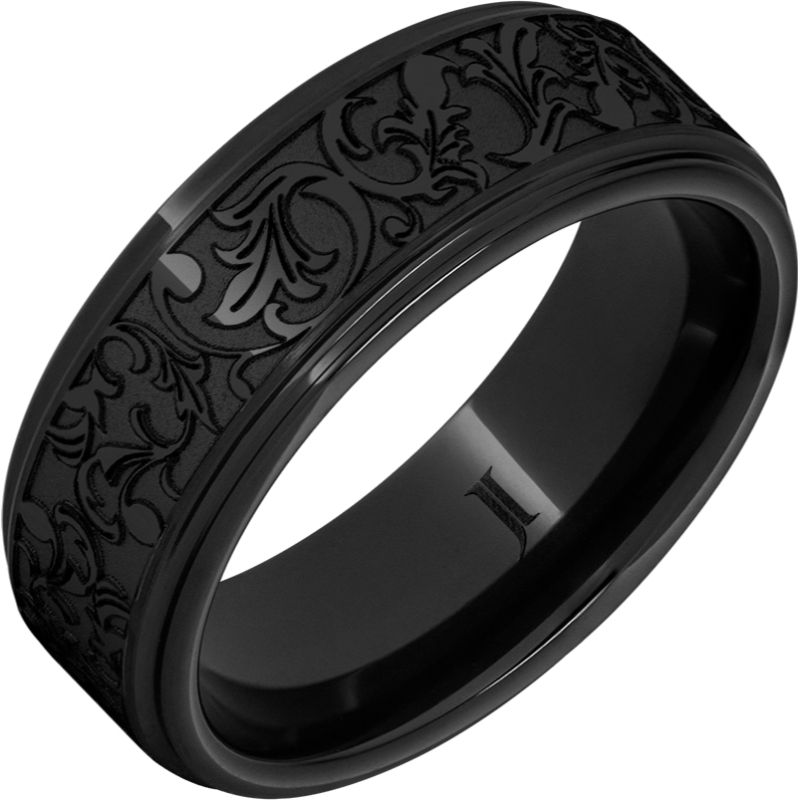 Black Diamond Ceramic - Latigo Pattern Ring