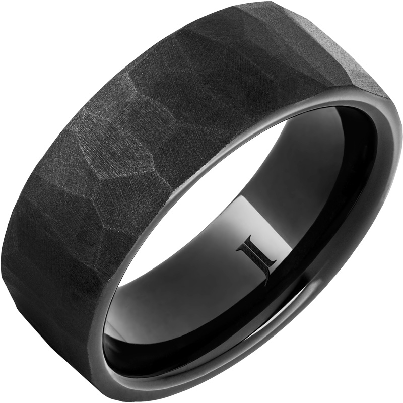 Black Diamond Ceramic - Chisel Sandblast Ring