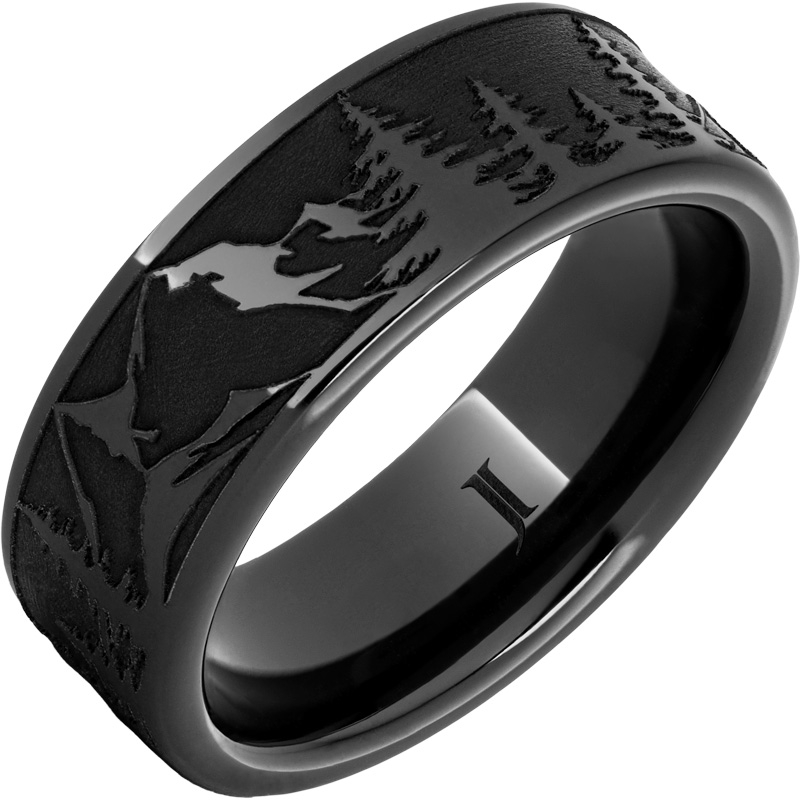 Black Diamond Ceramic - Mountain Pine Forest Ring