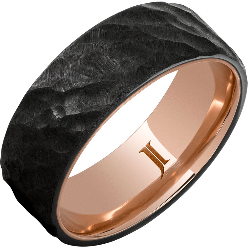 Hidden Gold™ Black Diamond Ceramic™ Ring With Thor Finish