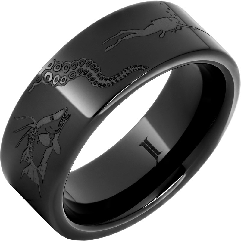 Undersea - Black Diamond Ceramic - Scuba Ring