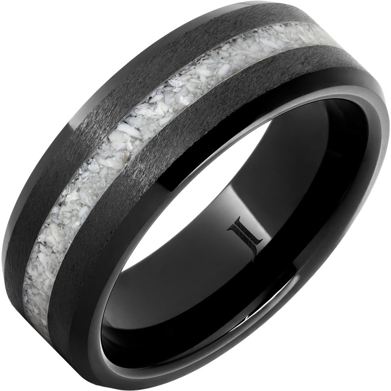 Tough as Nails - Black Diamond Ceramic - Shark Tooth Ring