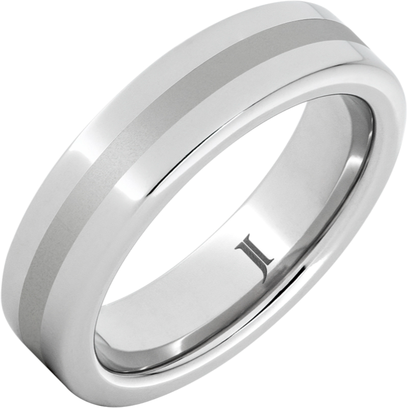 Serinium?Ring with Satin Finish Center