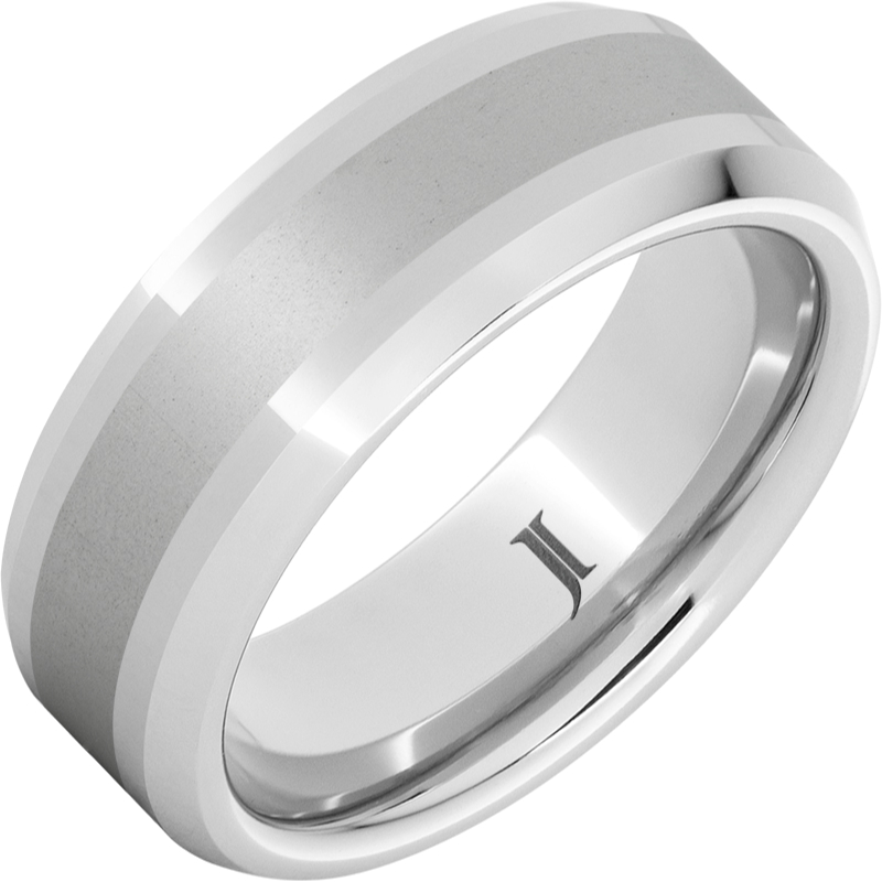 Serinium?Ring with Satin Finish Center