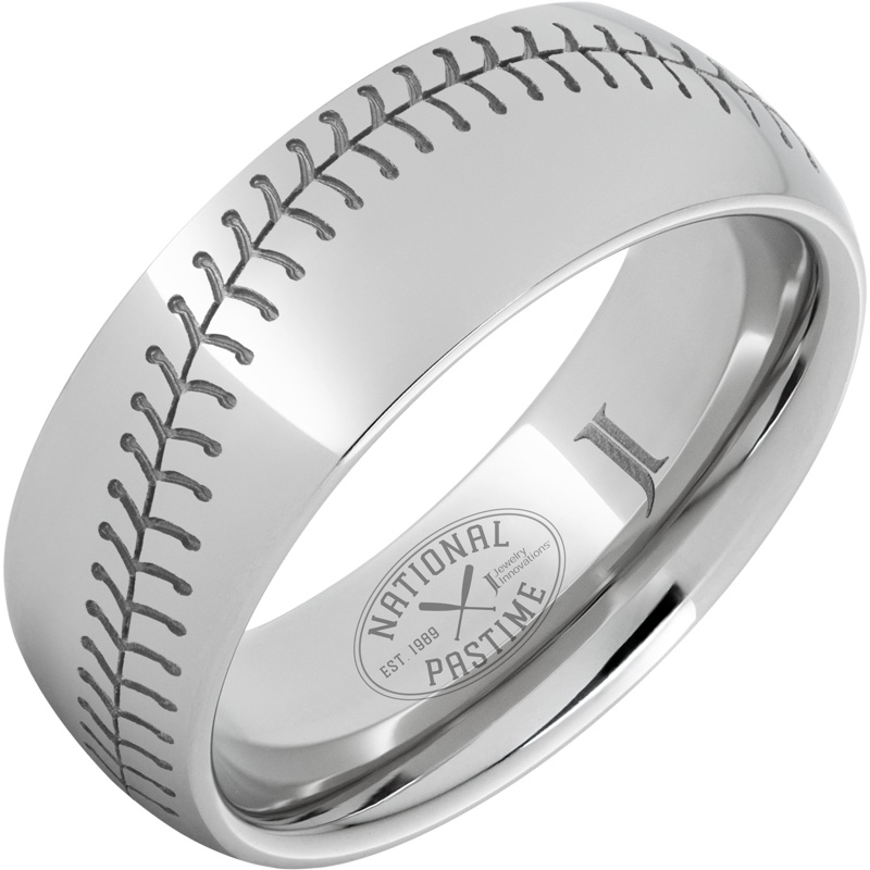 National Pastime Collection - Serinium?Domed Baseball Ring