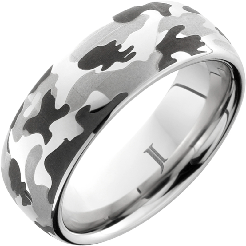 The Hunter - Serinium?Camo Engraved Ring