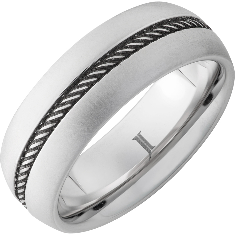 Roundup - Serinium?Rope Engraved Ring