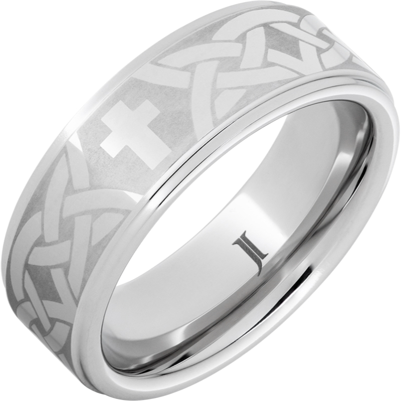 Serinium?Christian Cross and Knot Ring