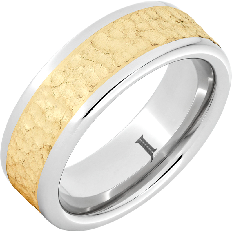 Golden Hammer - Serinium?Ring with 14K Gold Inlay