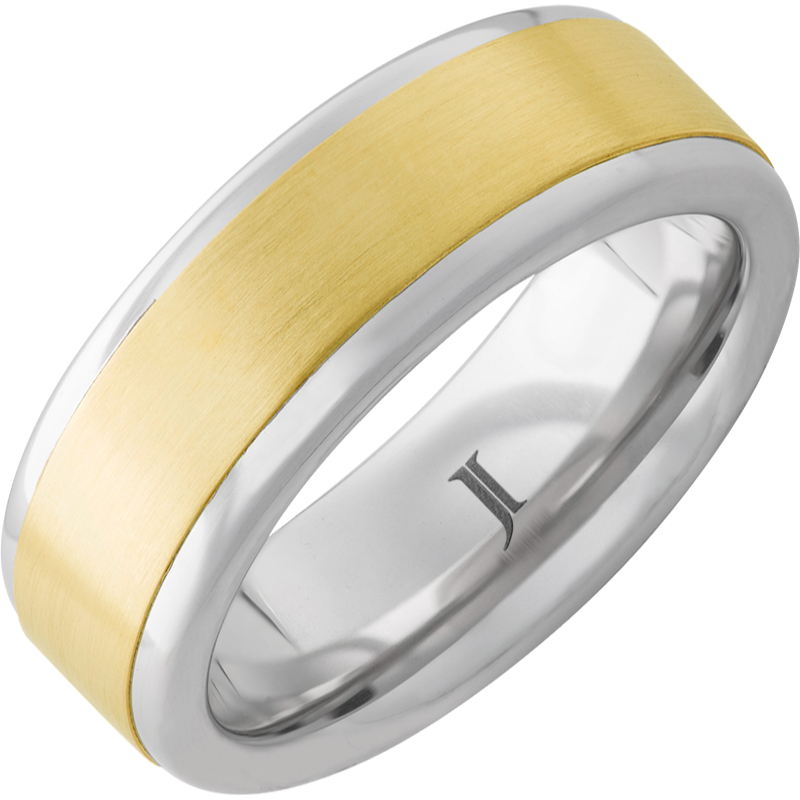 Cancun - Serinium?and 14K Yellow Gold Satin Ring