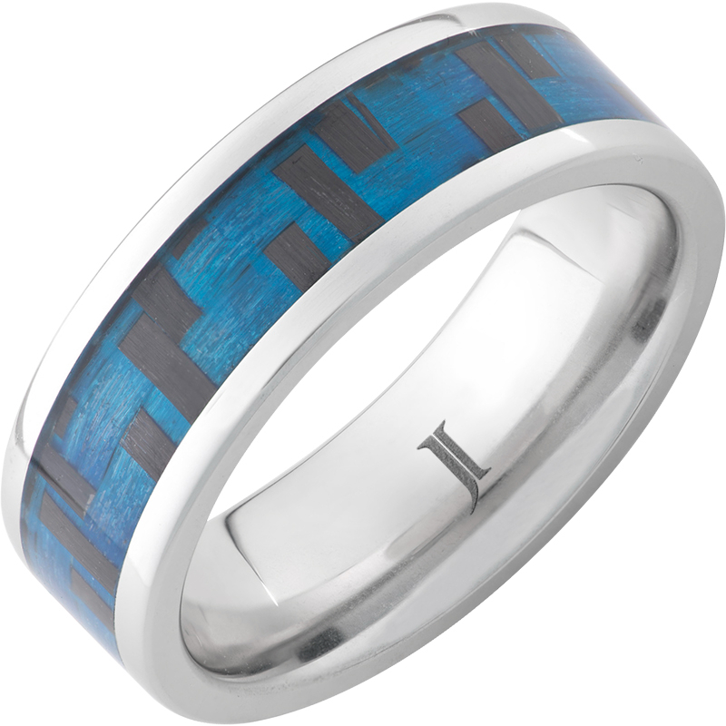 Cyber Blue - Serinium?Blue Carbon Fiber Ring