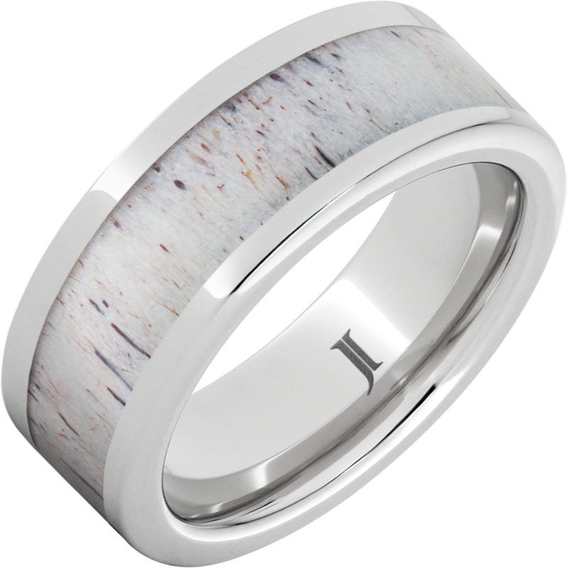 Serinium?Ring with Antler Inlay