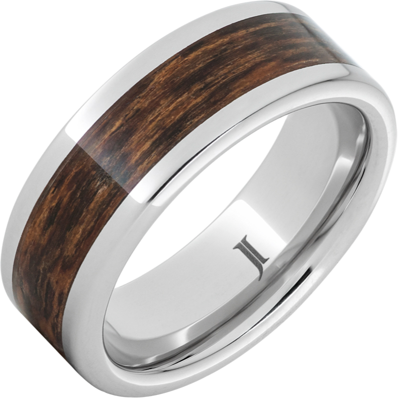 Serinium?Ring with Bocote Wood Inlay