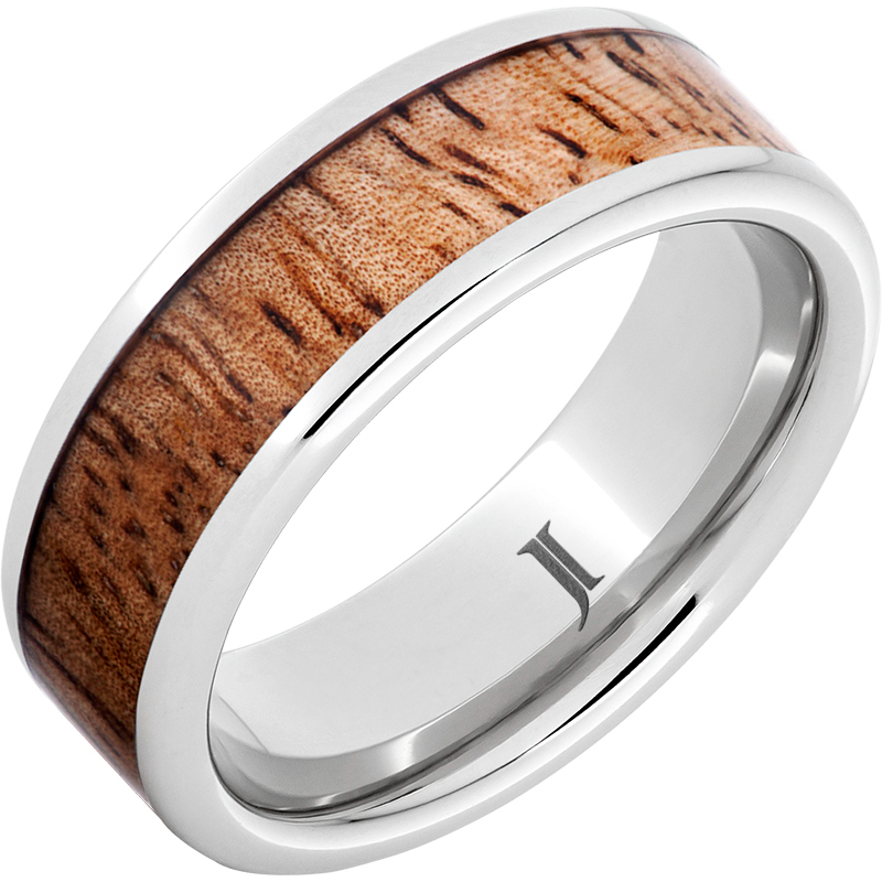 Tropical ? Sunset Serinium?Mango Wood Inlay Ring