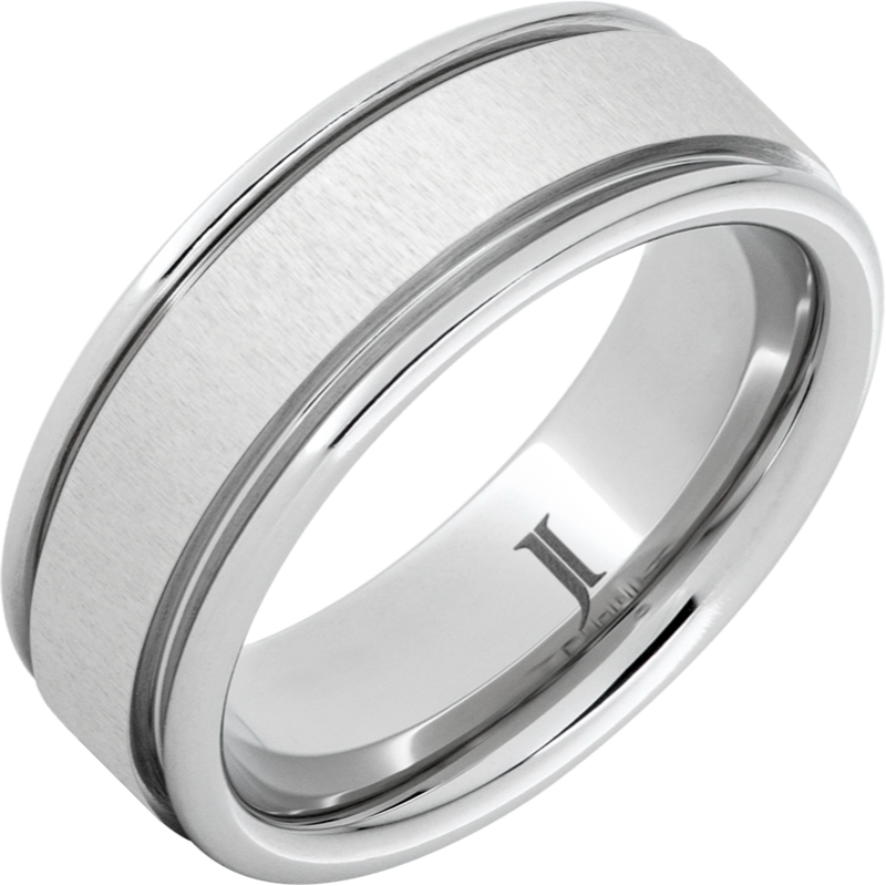 Serinium?Ring with Cross Satin Finish