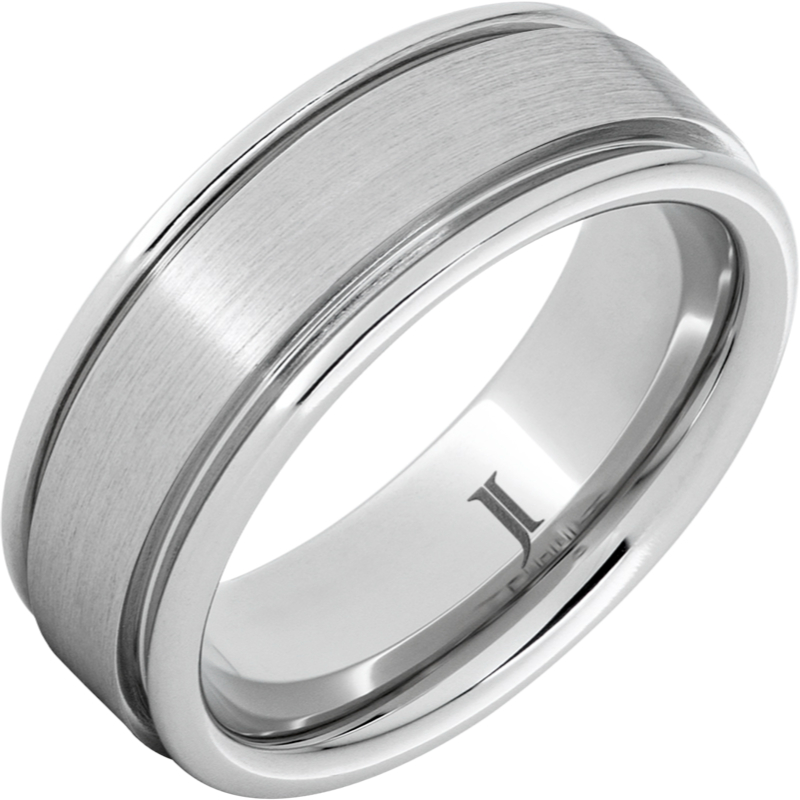 Paraline - Serinium?Satin Finish Round Edge Ring