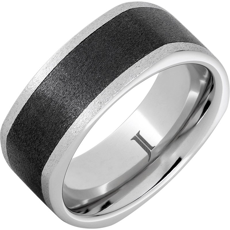 Stone Cubist - Serinium?and Black Diamond Ceramic - Ring