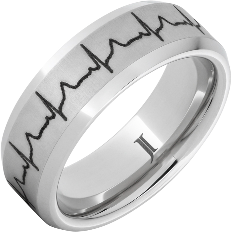 Heartbeat - Serinium?Custom Engraved Ring