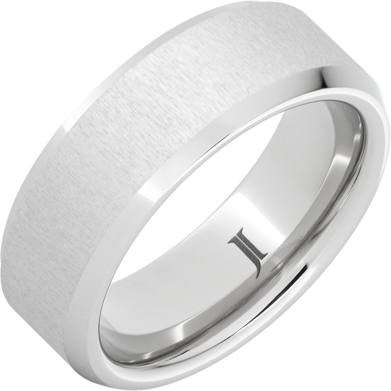 Serinium?Beveled Ring with Satin Finish