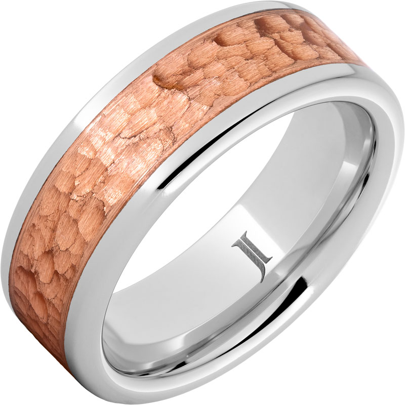 Serinium® Royal Copper Ring With Hammer Finish