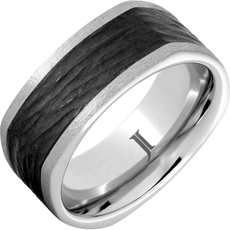 The Cubist - Serinium?and Black Diamond Ceramic - Ring