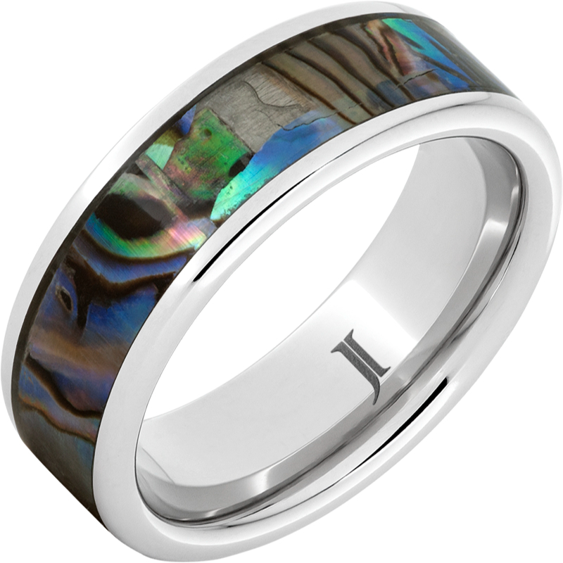 Serinium?Abalone Inlay Ring