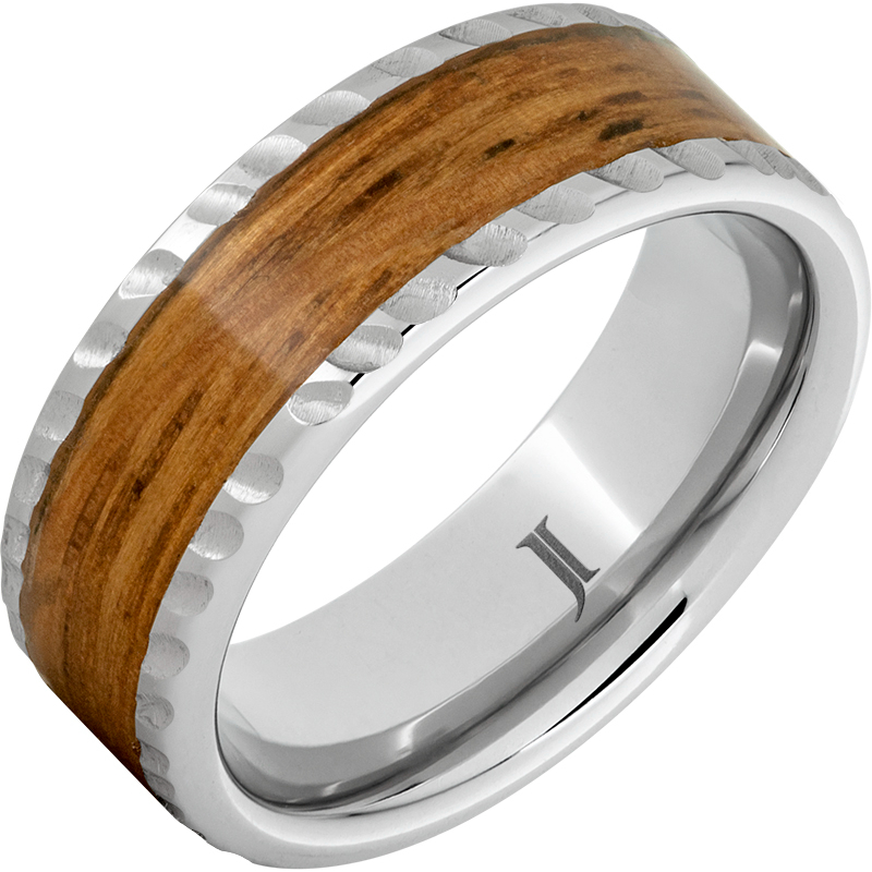 Barrel Aged - Serinium?Ring with Single Malt Scotch Wood Inlay