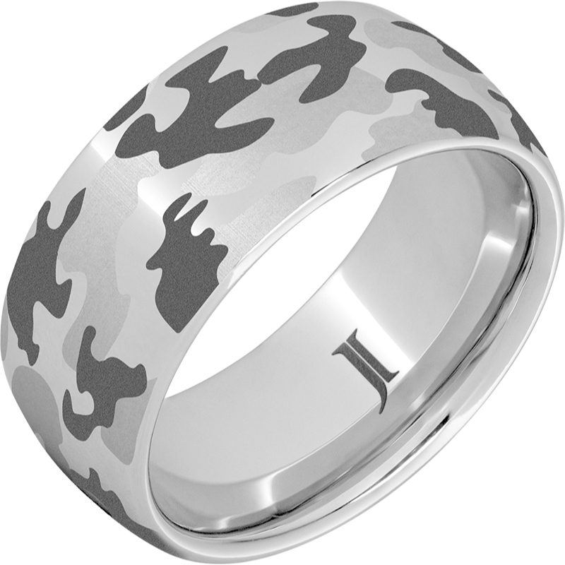 The Hunter - Serinium?Camo Engraved Ring