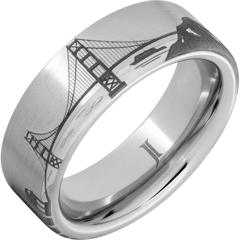 Serinium?Golden Gate Bridge Scene Ring