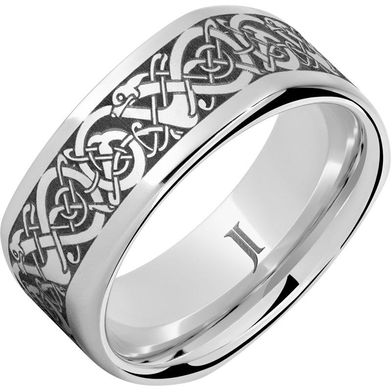 The Viking - Serinium?Square Engraved Ring