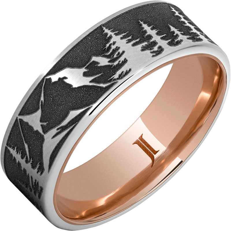 Hidden Gold - 10k Inlay Serinium?Ring