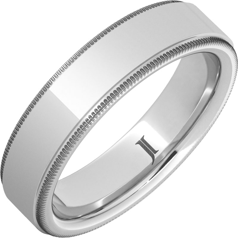 Serinium?Ring with Milgrain Edge