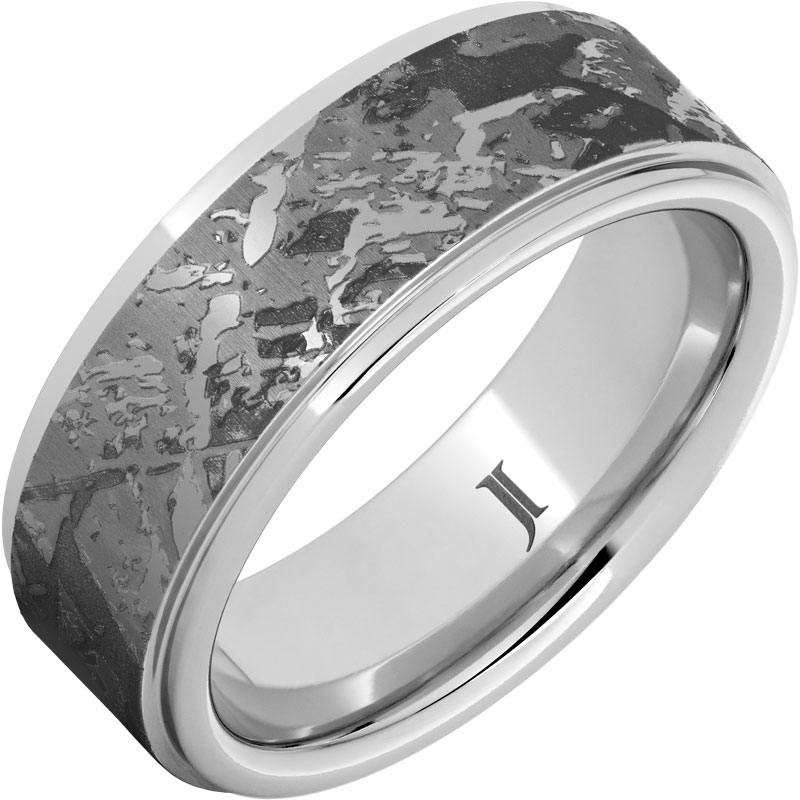 Kuiper - Serinium?Meteorite Pattern Engraved Ring