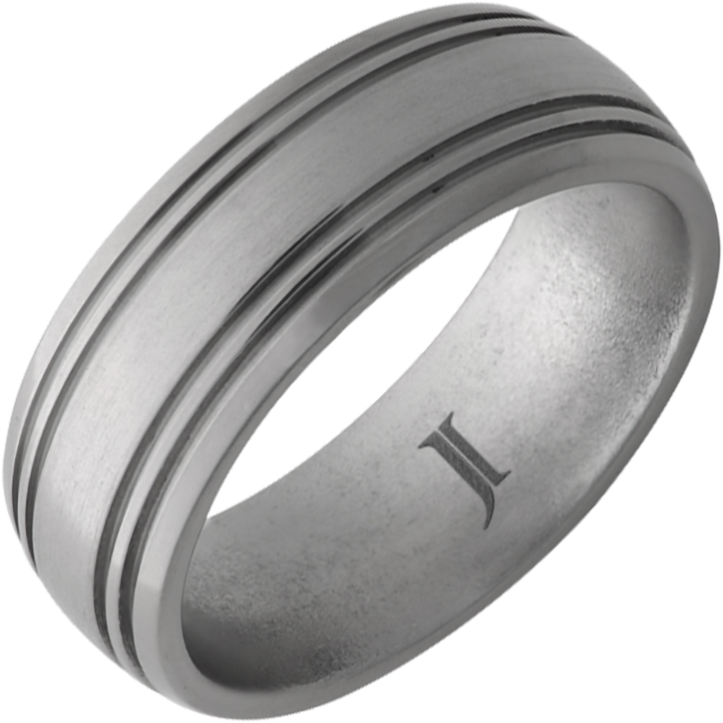 Aerospace Grade Titanium - Satin Dome Ring