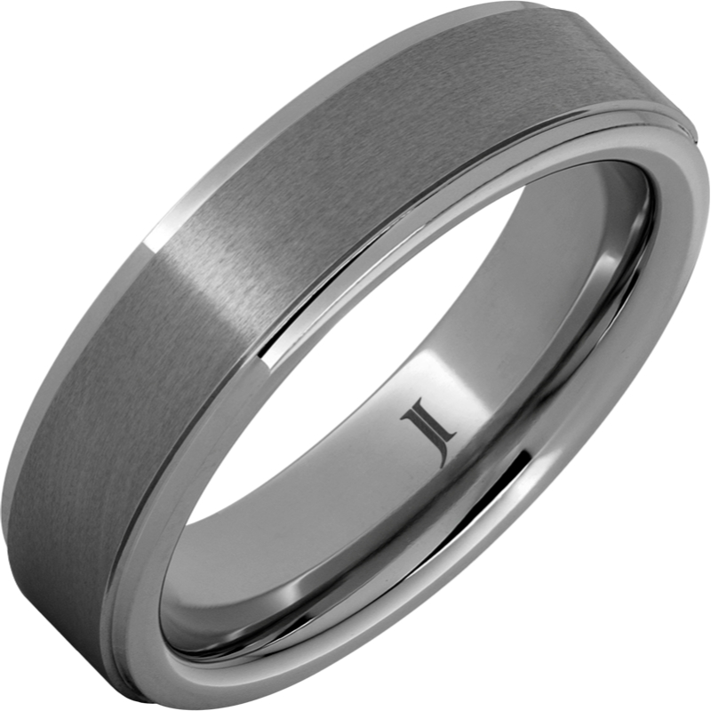 Rugged Tungsten - Ring with Satin Finish