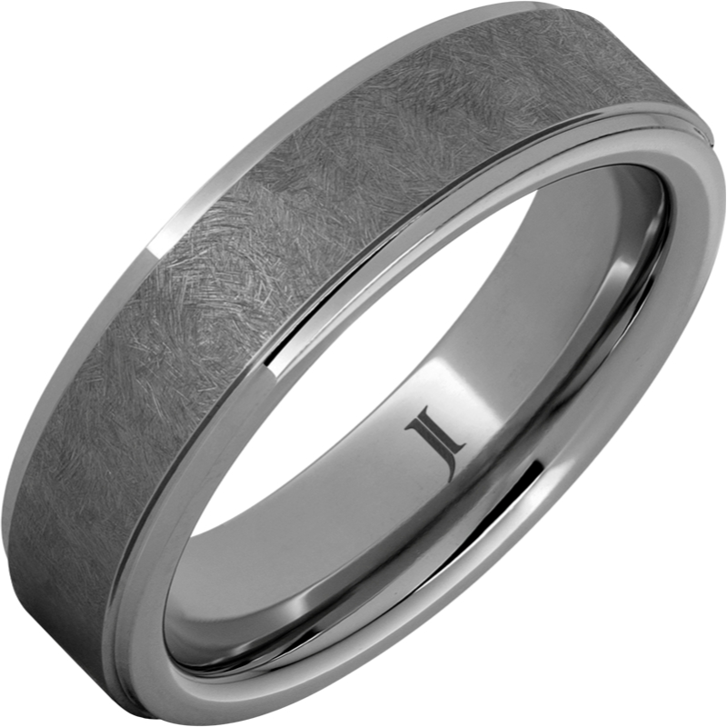 The Sentinel ? Rugged Tungsten - Hand Textured Ring