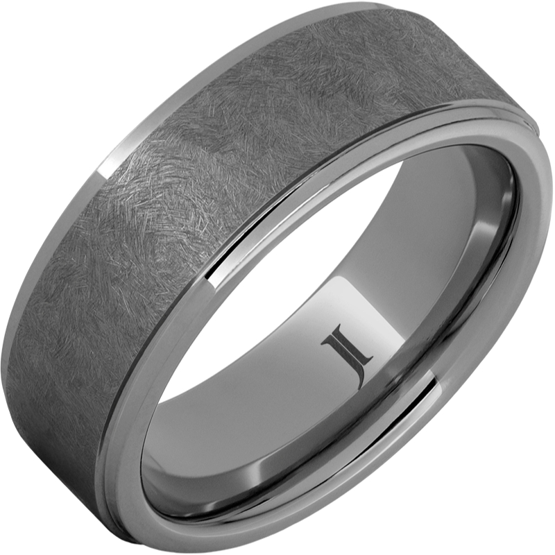 The Sentinel ? Rugged Tungsten - Hand Textured Ring