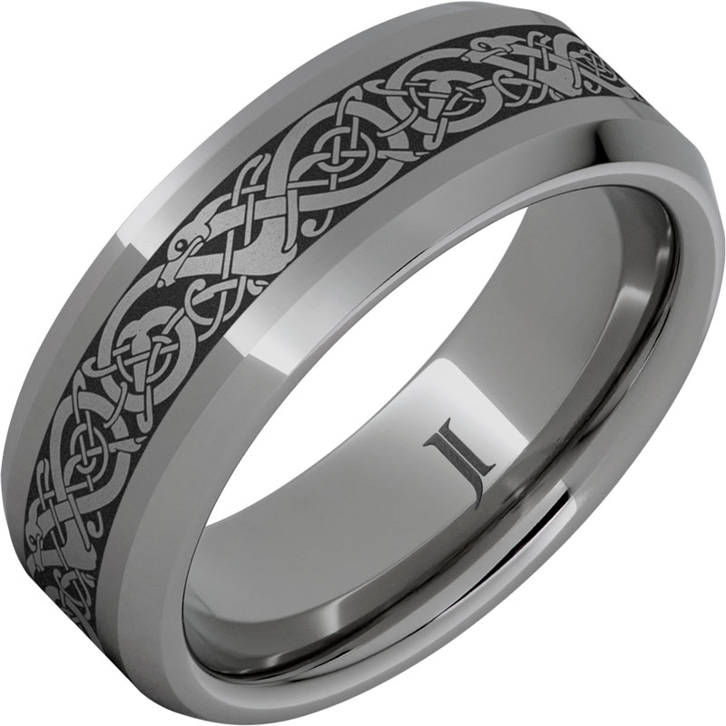 The Viking - Rugged Tungsten™ Engraved Ring