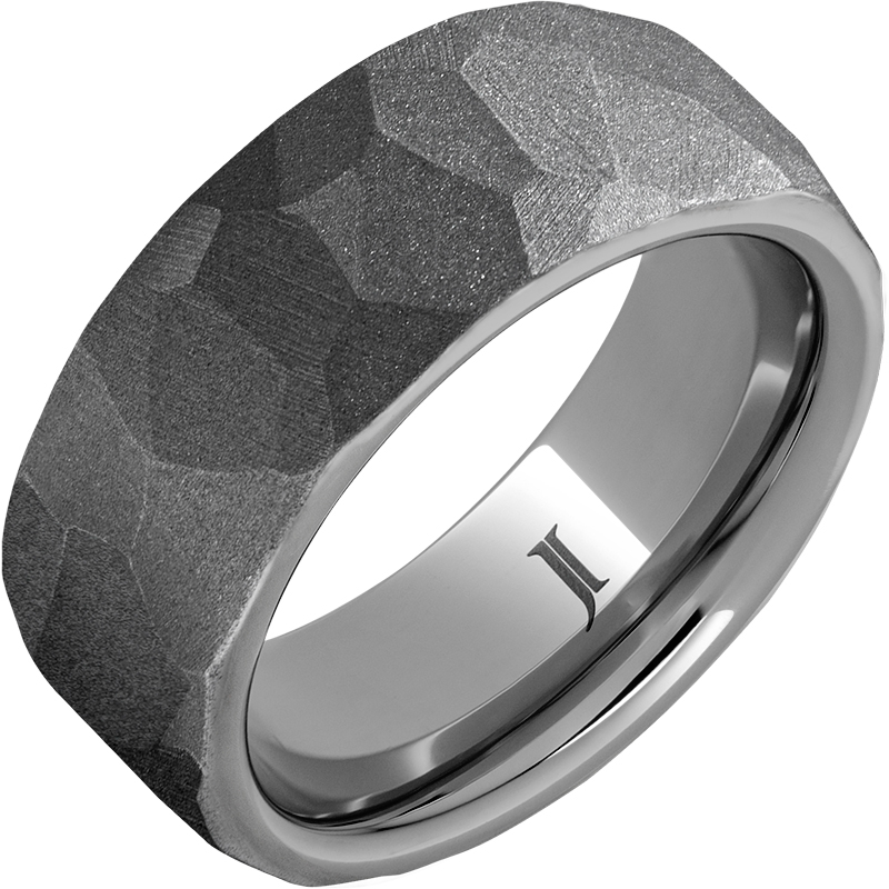 Rugged Tungsten - Chisel Sandblast Ring