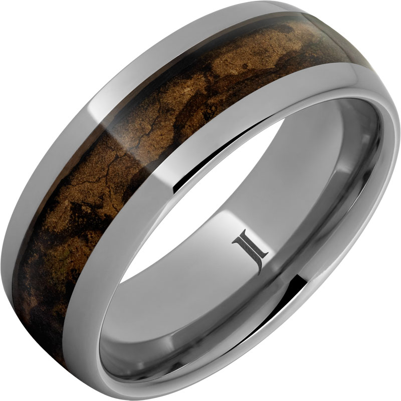 Churchill - Rugged Tungsten™ Maduro Cigar Inlay Ring