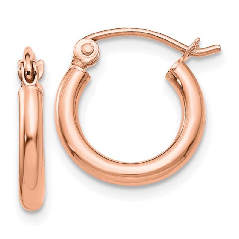 Rose Gold Hoops