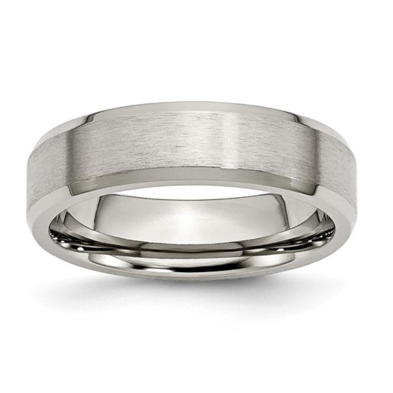 Beveled Titanium Band